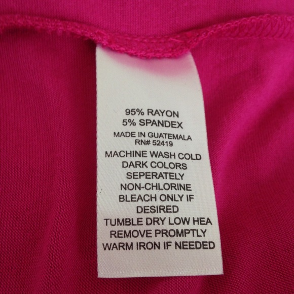 Pink Lotus Open-back T-shirt NWT Size Large - Picture 6 of 6